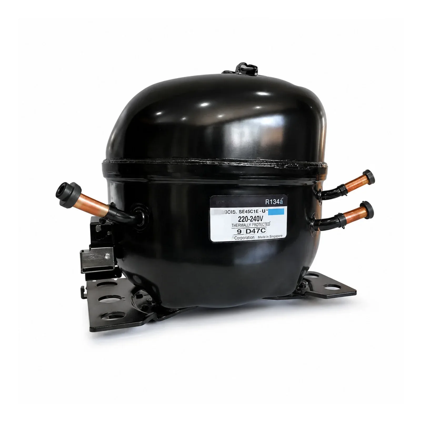 Quarter-horsepower refrigeration compressor ready for installation